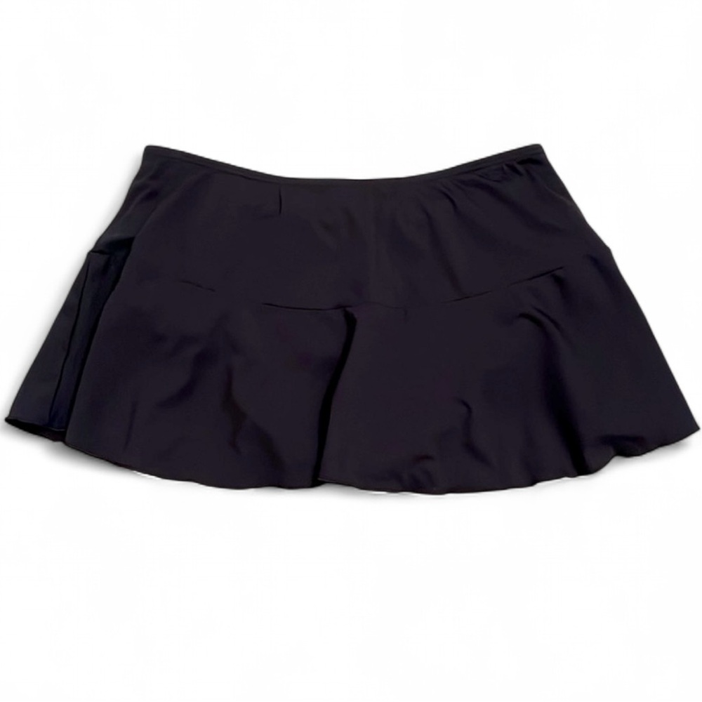 Lands’ End Black Flounce Swim Skirt 16W - Picture 3 of 7
